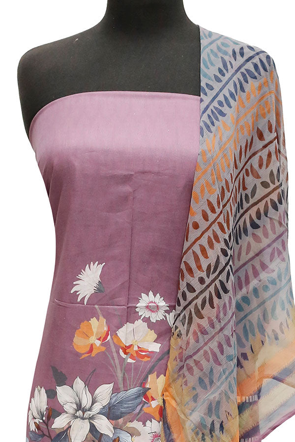 Batool D/Lawn B/Dupatta`23 D#222 Mauve