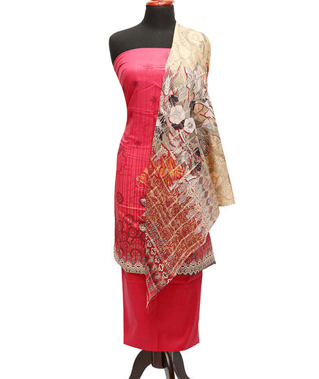 Batool D/Lawn T/Dupatta`23 D#9371 Sh Pink