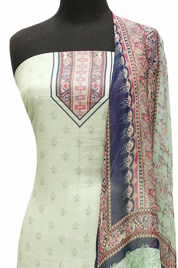 Batool Digital Emb Lawn`23 D#8047 D Pista