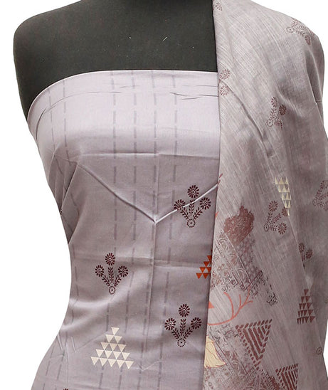 Batool Lawn Zari/Dupatta`23 D#5720 Grey