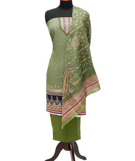 Batool Lawn Zari/Dupatta`23 D#5723 Green