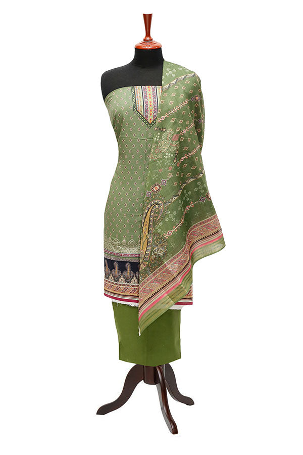 Batool Lawn Zari/Dupatta`23 D#5723 Green
