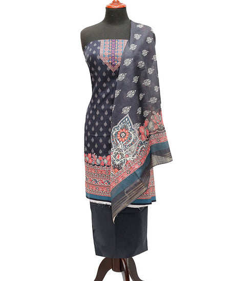 Batool Lawn Zari/Dupatta`23 D#5724 Black