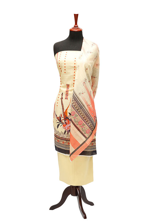 Batool Lawn Zari/Dupatta`23 D#5726 Lemon