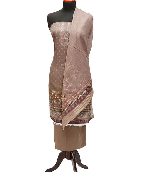 Batool Lawn Zari/Dupatta`23 D#5727 Brown