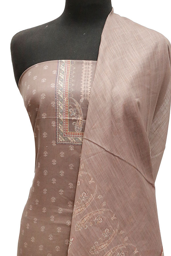 Batool Lawn Zari/Dupatta`23 D#5727 Brown