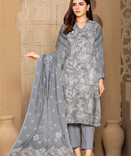 Belleza Satin Linen`21 D#21123 (Grey)