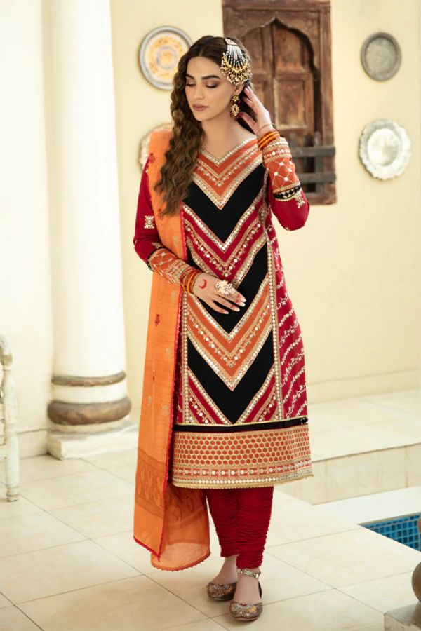 Bin Ilyas Luxury Lawn'22 D5-A