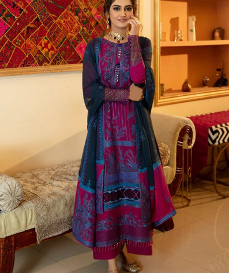 Bin Ilyas Luxury Lawn'22 D6-A