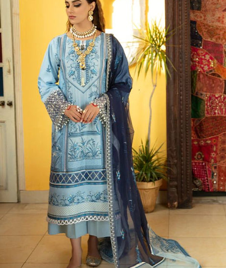 Bin Ilyas Luxury Lawn'22 D6-B