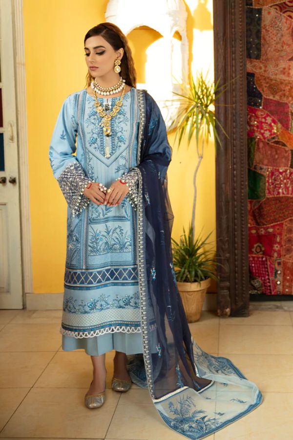 Bin Ilyas Luxury Lawn'22 D6-B