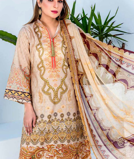 Bin Rafiq Jacquard Lawn`21 D#08 (Skin)
