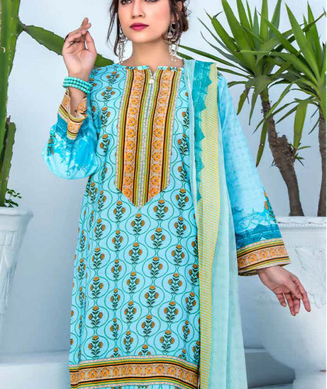 Bin Rafiq Jacquard Lawn`21 D#12 (Ferozi)