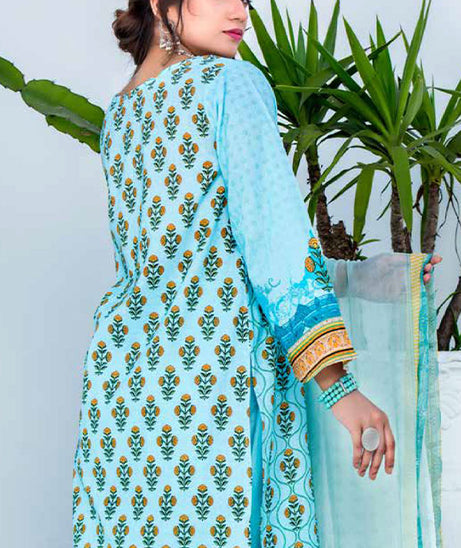 Bin Rafiq Jacquard Lawn`21 D#12 (Ferozi)