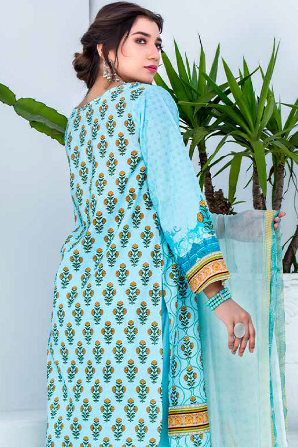Bin Rafiq Jacquard Lawn`21 D#12 (Ferozi)