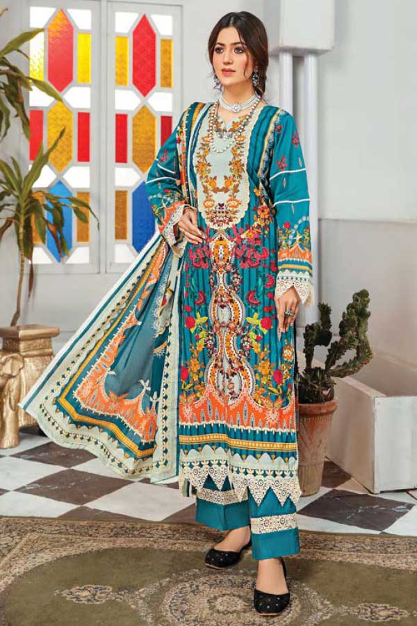 Bin Saad Print Lawn'22 Vol-1 D#1
