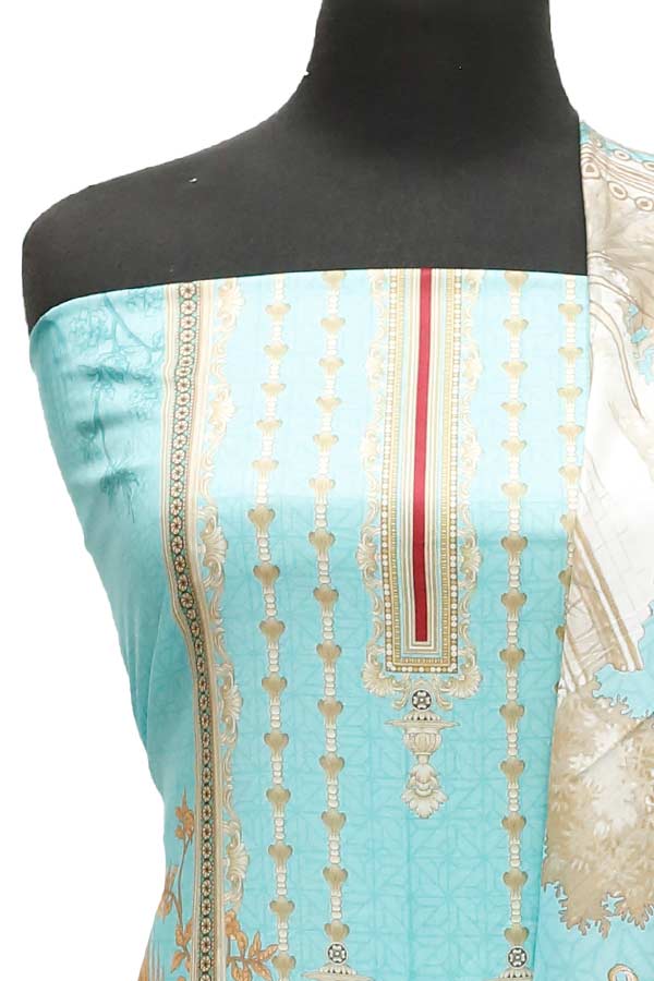 Bin Saeed D/Print Lawn`22 D#52 Ferozi