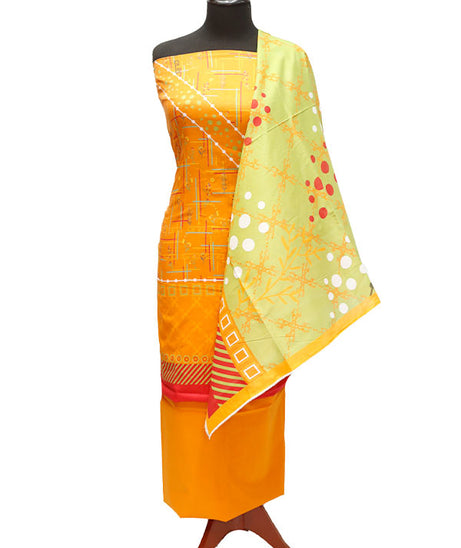 Bin Saeed D/Print Lawn`22 D#66 Orange
