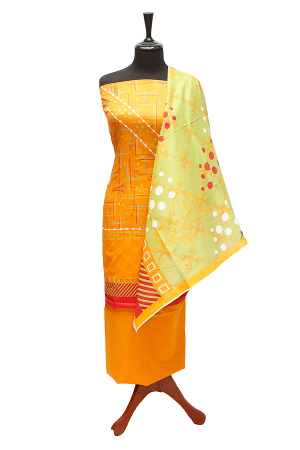 Bin Saeed D/Print Lawn`22 D#66 Orange