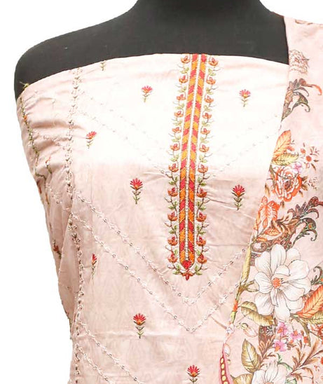 Bin Saeed E/Lawn C/Dupatta`22 D#0001 Peach