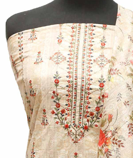 Bin Saeed E/Lawn C/Dupatta`22 D#0002 Charcoal
