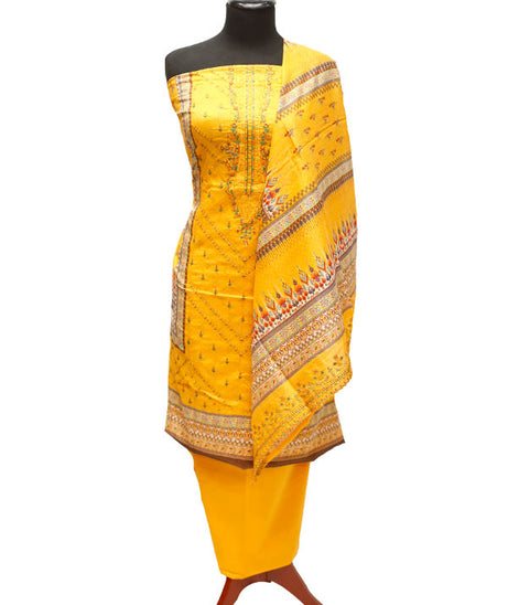 Bin Saeed E/Lawn C/Dupatta`22 D#0012 Yellow