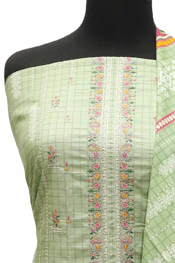 Bin Saeed Emb Khaddar`21 D#1742 (Pista Green)