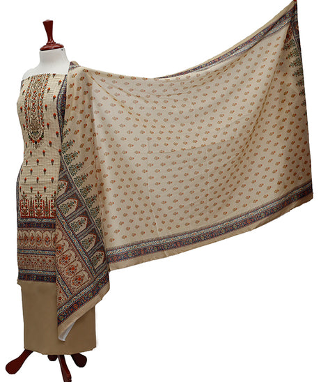 Bin Saeed Emb Lawn`21 D#1255 (Brown)