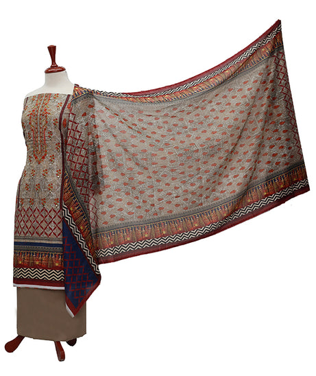 Bin Saeed Emb Lawn`21 D#1273 (Brown)