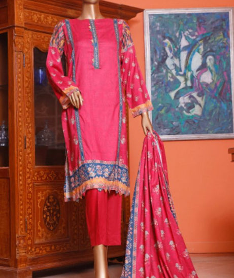 Bin Saeed Emb Linen`21 D#19899 (Maroon)