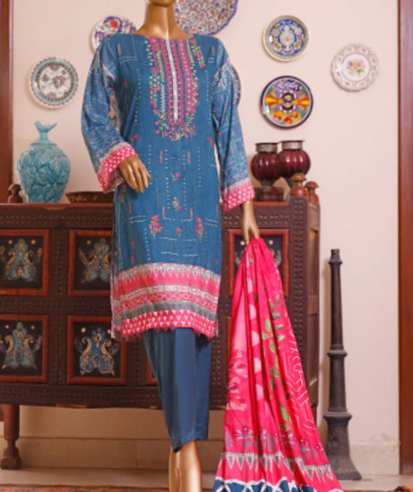 Bin Saeed Emb Linen`21 D#19909 (D-Zink)