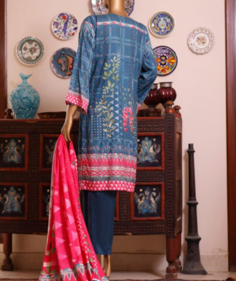 Bin Saeed Emb Linen`21 D#19909 (D-Zink)