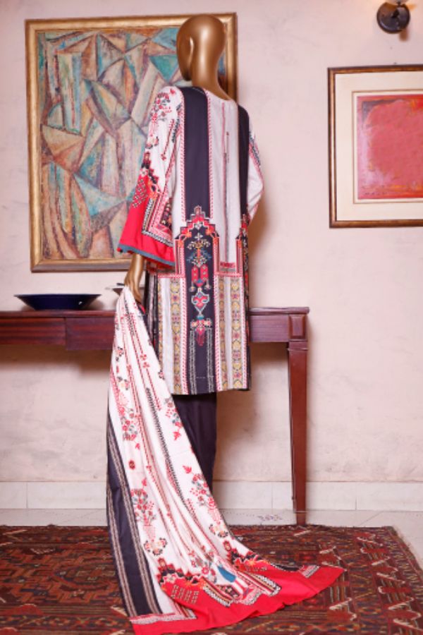 Bin Saeed Emb Linen`21 D#19956 (Fawn)