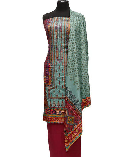 Bin Saeed Emb Linen`21 D#20416 (Magenda)