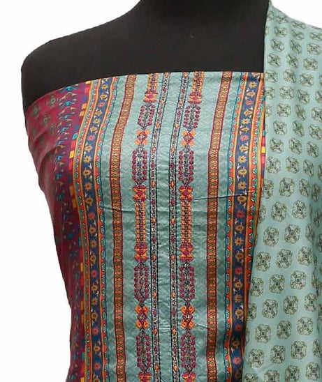 Bin Saeed Emb Linen`21 D#20416 (Magenda)