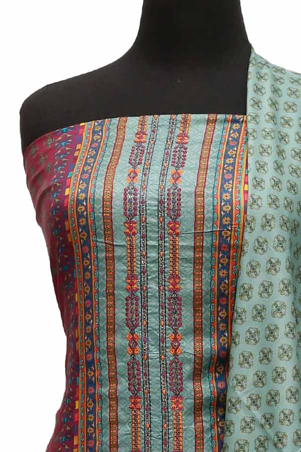 Bin Saeed Emb Linen`21 D#20416 (Magenda)