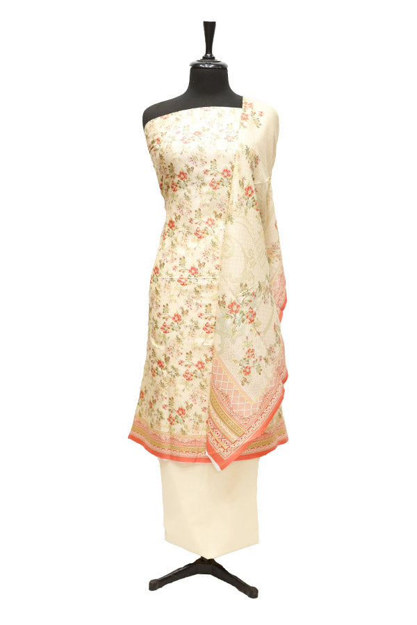 Bin Saeed M/Collection Lawn`22 D#412 Cream