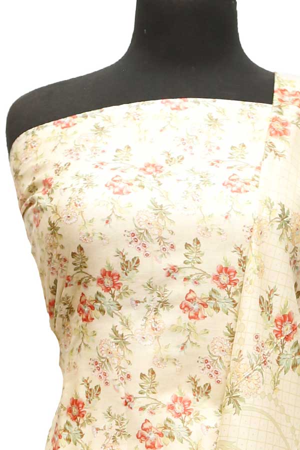Bin Saeed M/Collection Lawn`22 D#412 Cream
