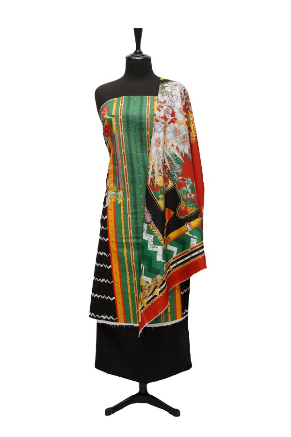 Bin Saeed Print Khaddar`21 D#1683 (Black)