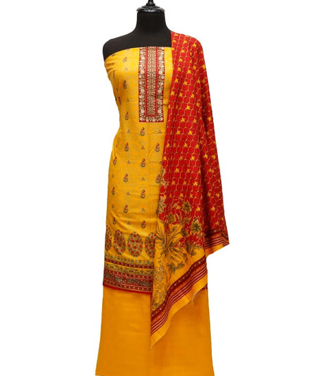 Bin Saeed Print Khaddar`21 D#1684 (Yellow)