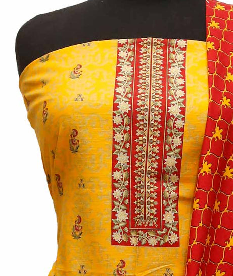 Bin Saeed Print Khaddar`21 D#1684 (Yellow)