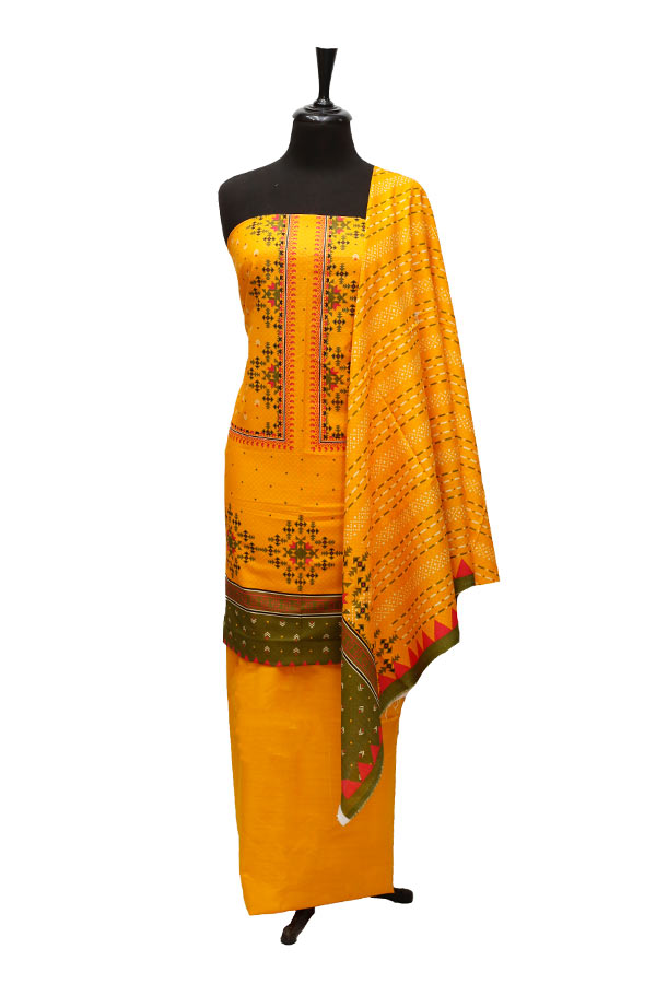 Bin Saeed Print Khaddar`21 D#1686 (Orange)