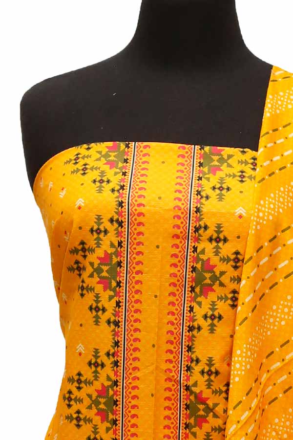 Bin Saeed Print Khaddar`21 D#1686 (Orange)