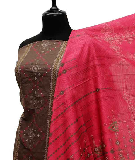 Bin Saeed Print Khaddar`21 D#1549 (Brown)