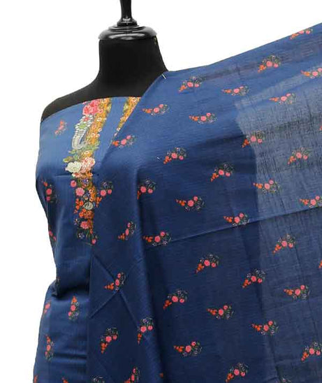 Bin Saeed Print Khaddar`21 D#1561 (Blue)