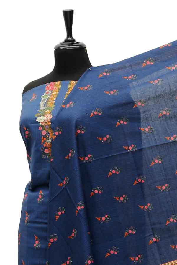 Bin Saeed Print Khaddar`21 D#1561 (Blue)