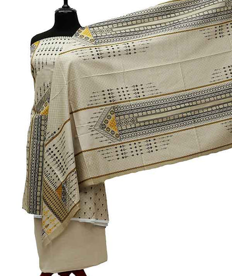 Bin Saeed Print Khaddar`21 D#1576 (Fawn)