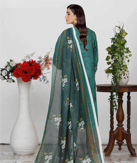 Bin Shahid Fancy Airjet Lawn`25 V#09 Green