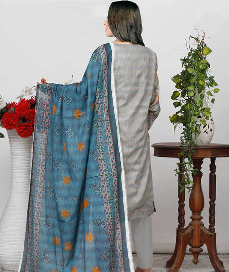 Bin Shahid Fancy Airjet Lawn`25 V#09 Grev