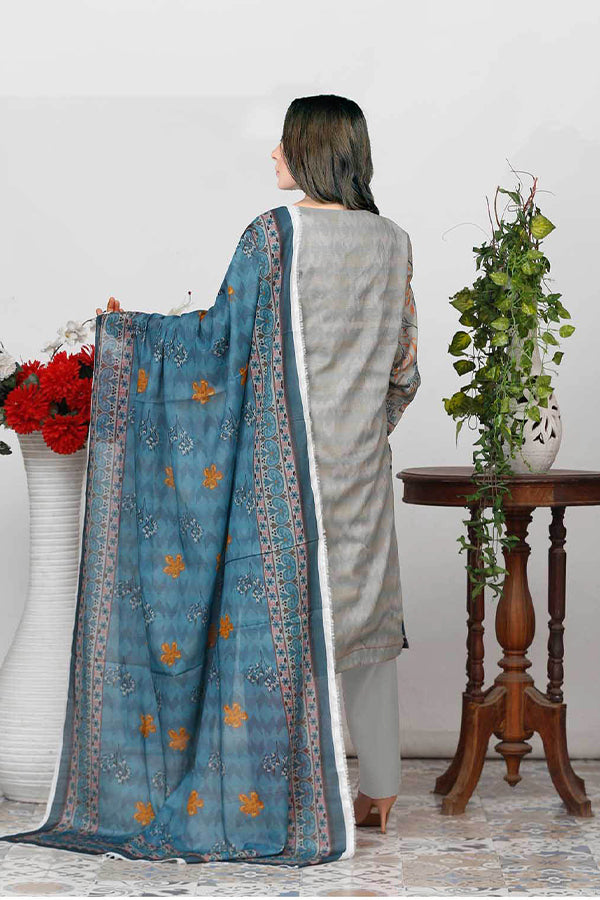 Bin Shahid Fancy Airjet Lawn`25 V#09 Grev